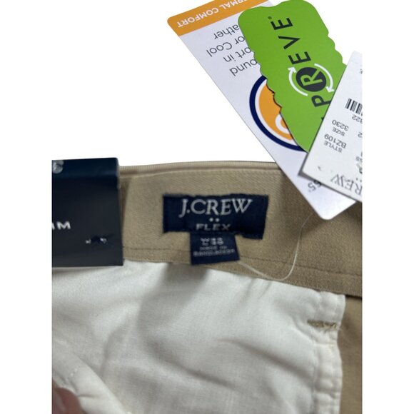 J.Crew Chinos TruTemp365 Pants Men's Slim Fit Sz 32x30 Thermal Comfort Beige NEW - Picture 10 of 16